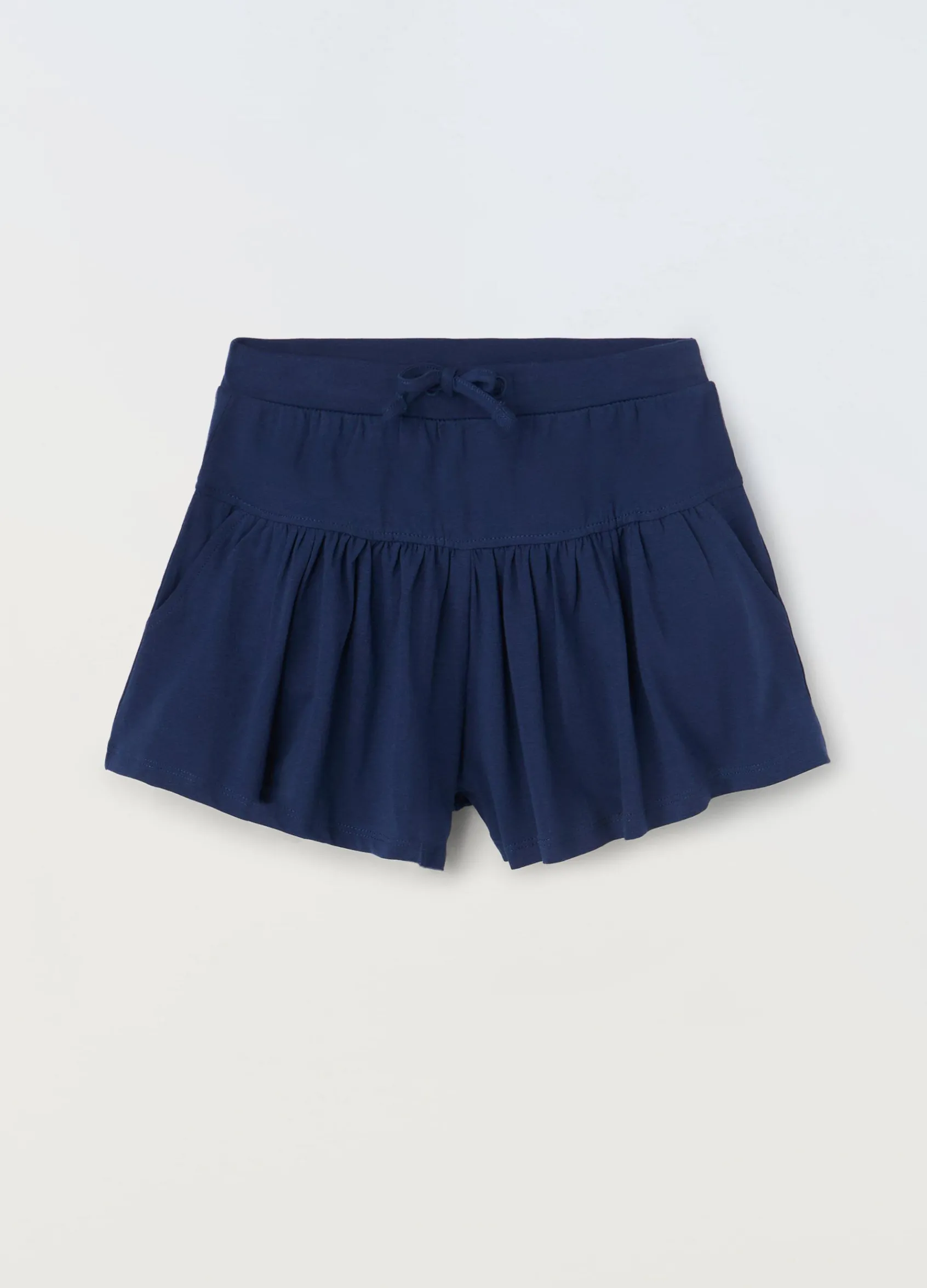 Blukids Shorts in cotone stretch bambina- Pantaloni