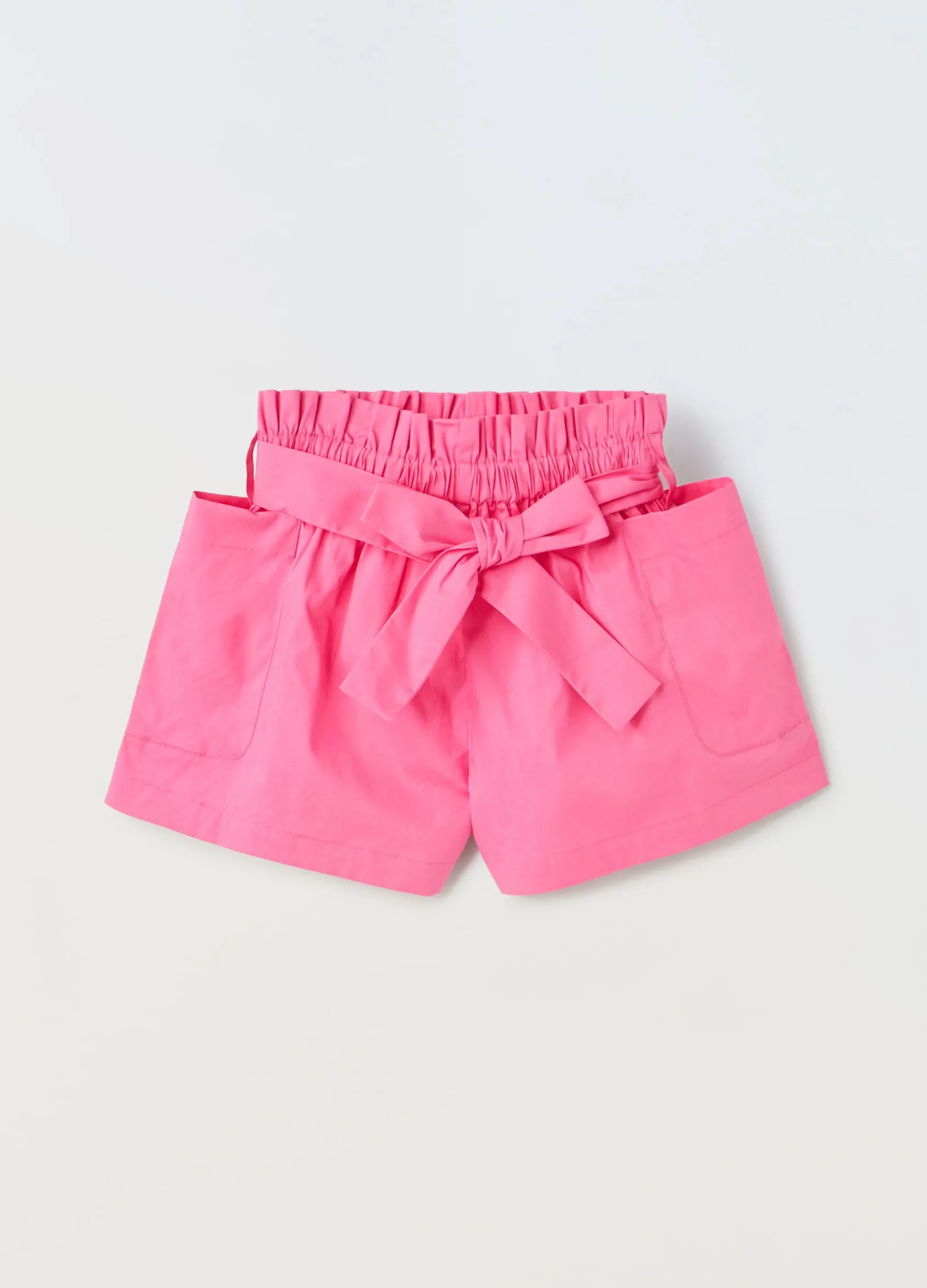 Blukids Shorts in cotone stretch bambina- Pantaloni