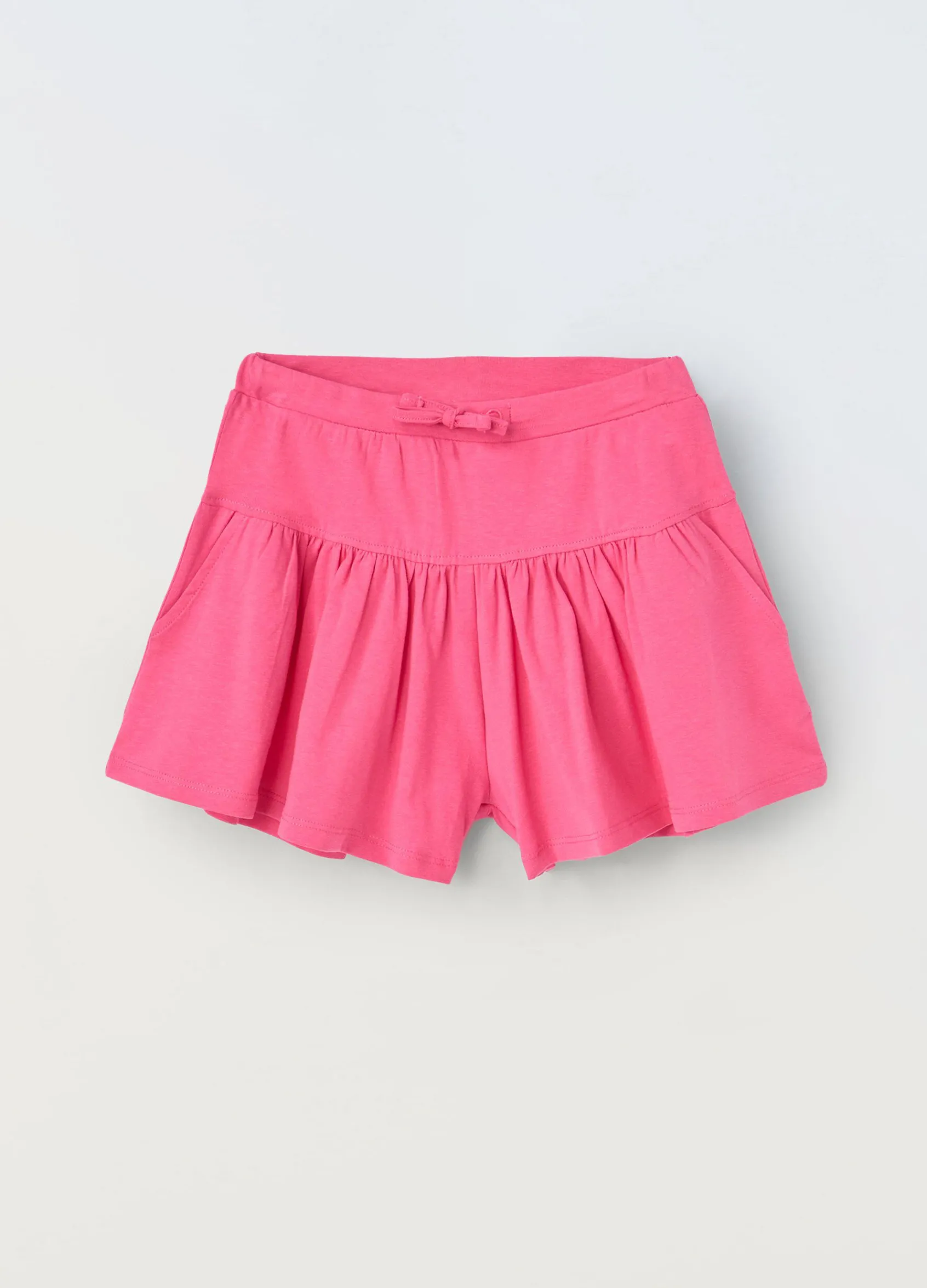 Blukids Shorts in cotone stretch bambina- Pantaloni