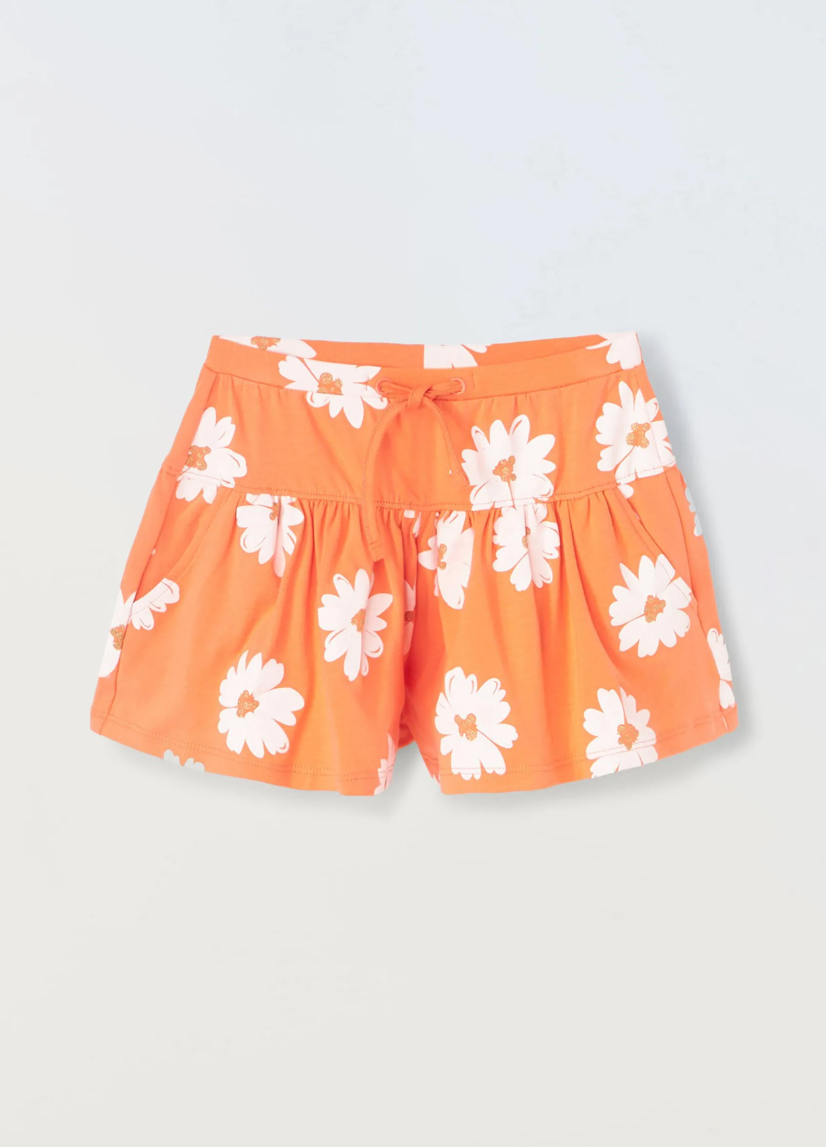 Blukids Shorts in cotone stretch bambina- Pantaloni
