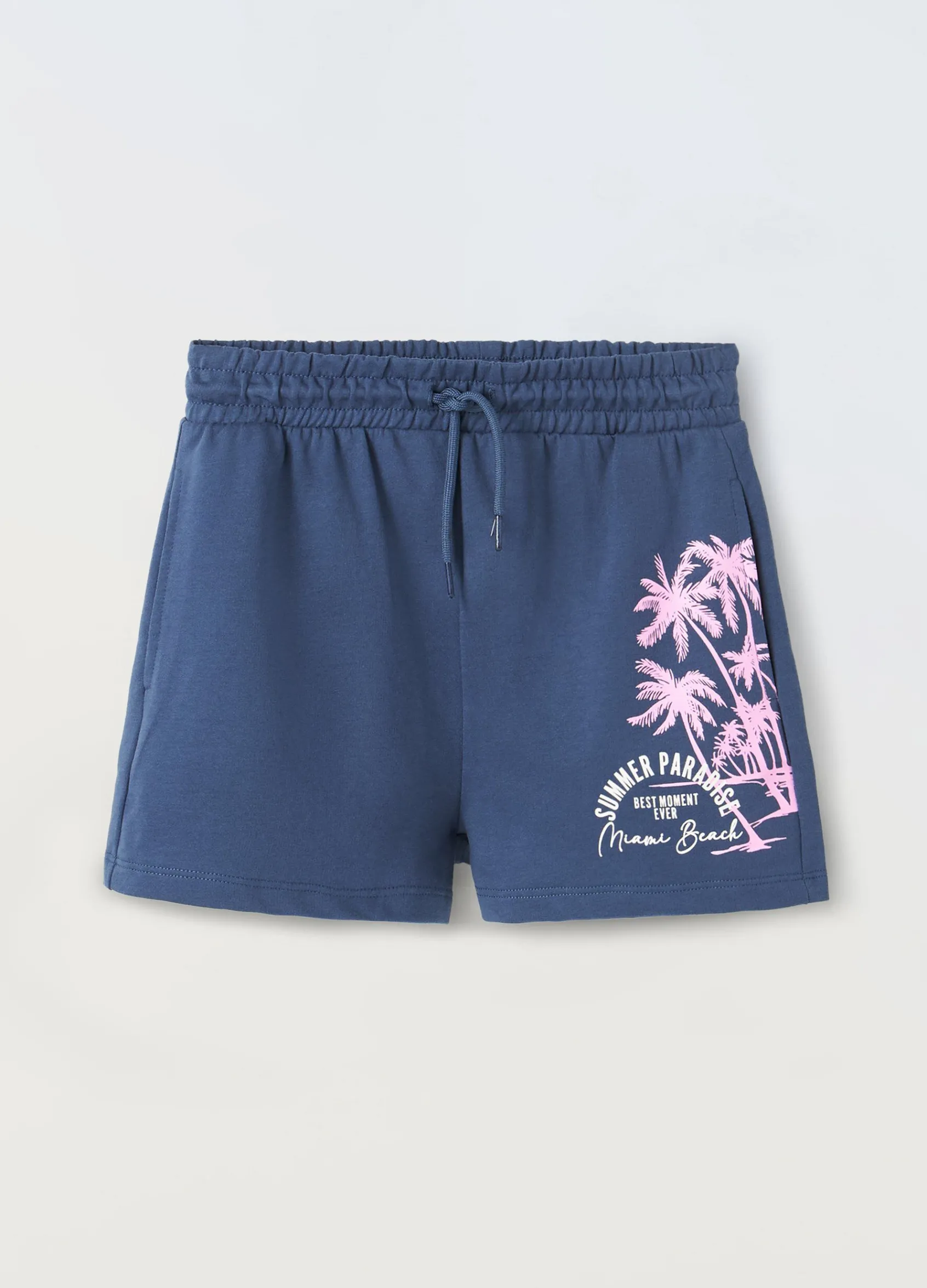 Blukids Shorts in cotone stretch ragazza- Pantaloni
