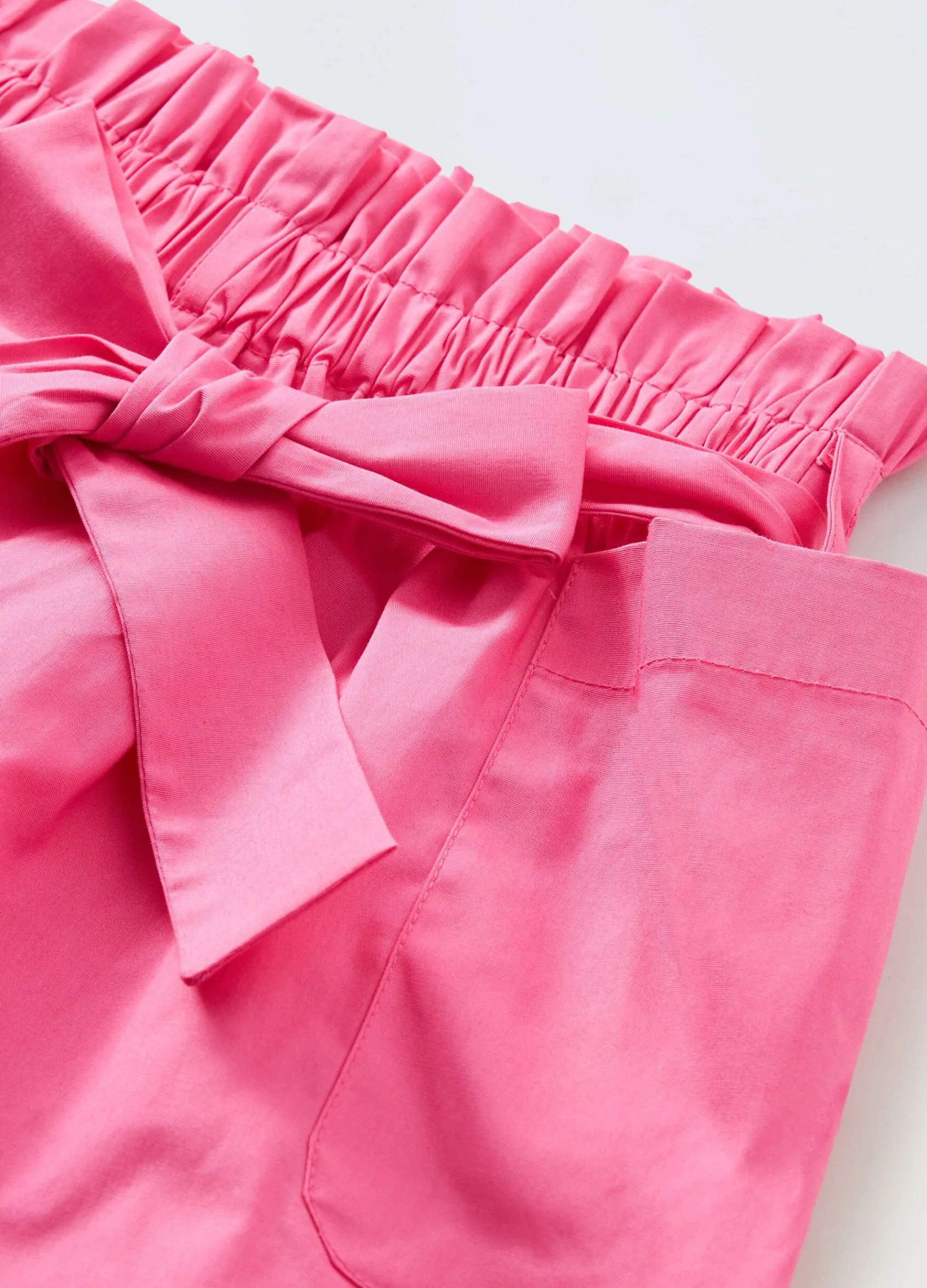 Blukids Shorts in cotone stretch bambina- Pantaloni