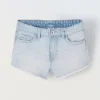 Blukids Shorts in denim di cotone stretch ragazza- Jeans