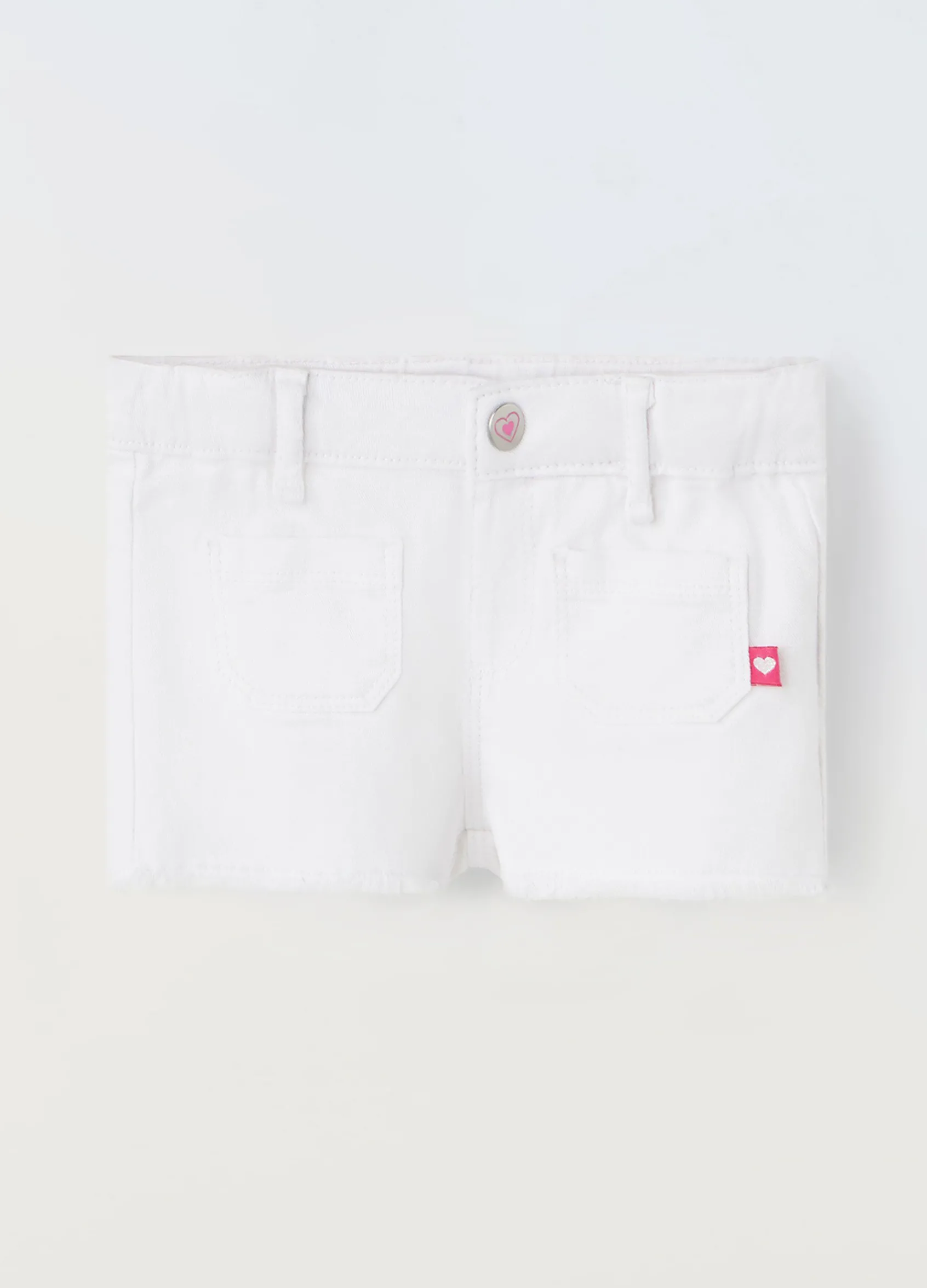 Blukids Shorts in denim di cotone stretch neonata- Jeans