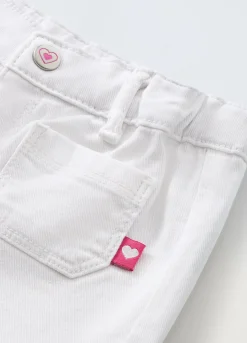 Blukids Shorts in denim di cotone stretch neonata- Jeans