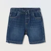 Blukids Shorts in denim di misto cotone neonato- Jeans