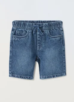 Blukids Shorts in denim di misto cotone bambino-Bambino Jeans
