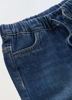 Blukids Shorts in denim di misto cotone neonato- Jeans