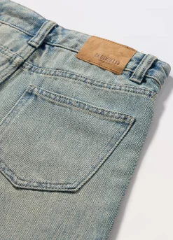 Blukids Shorts in denim di misto cotone ragazza- Jeans