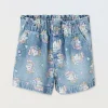 Blukids Shorts in denim di puro cotone bambina- Jeans