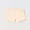 Blukids Shorts in denim di puro cotone bambina- Pantaloni