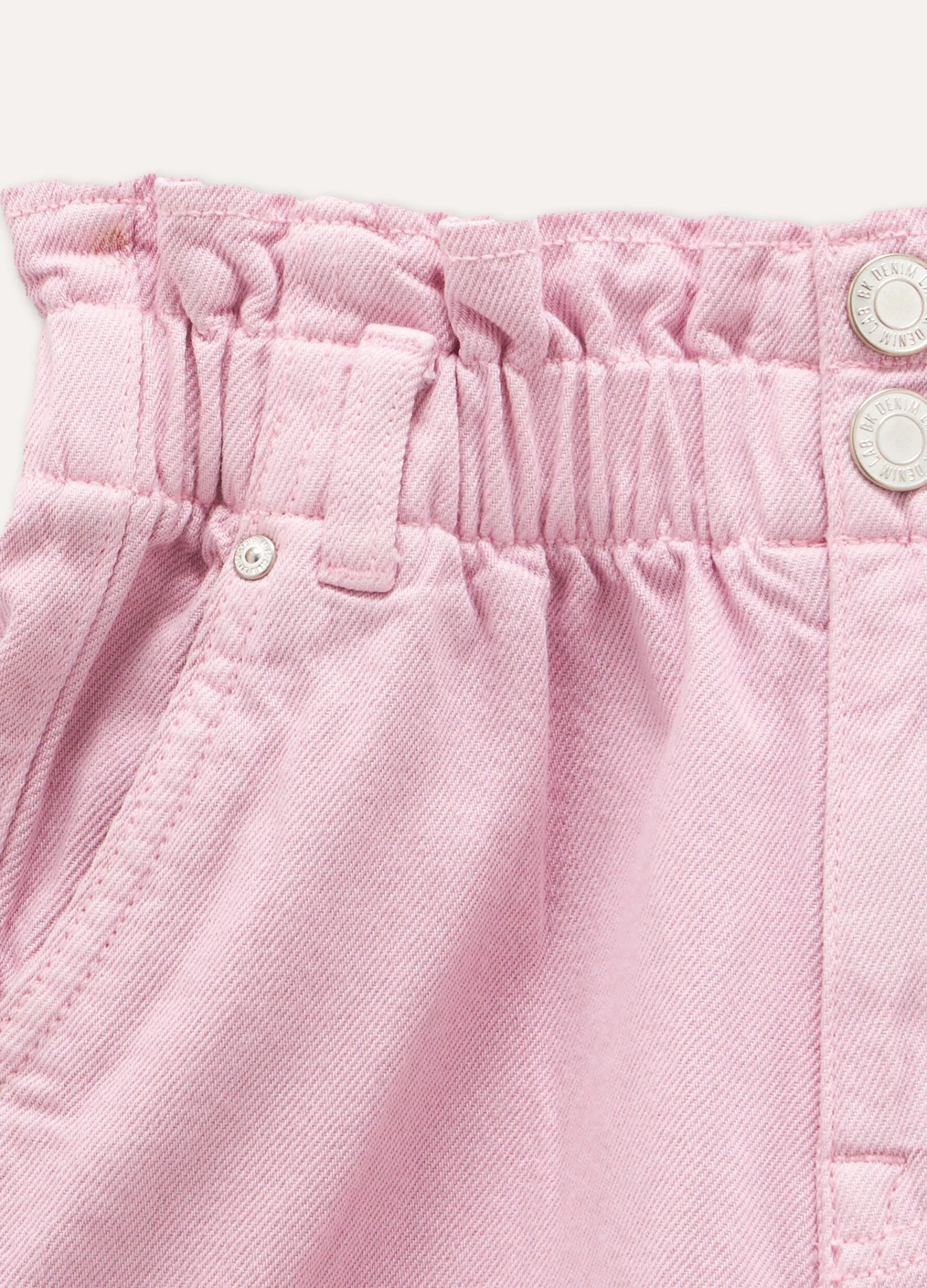 Blukids Shorts in denim di puro cotone ragazza- Jeans