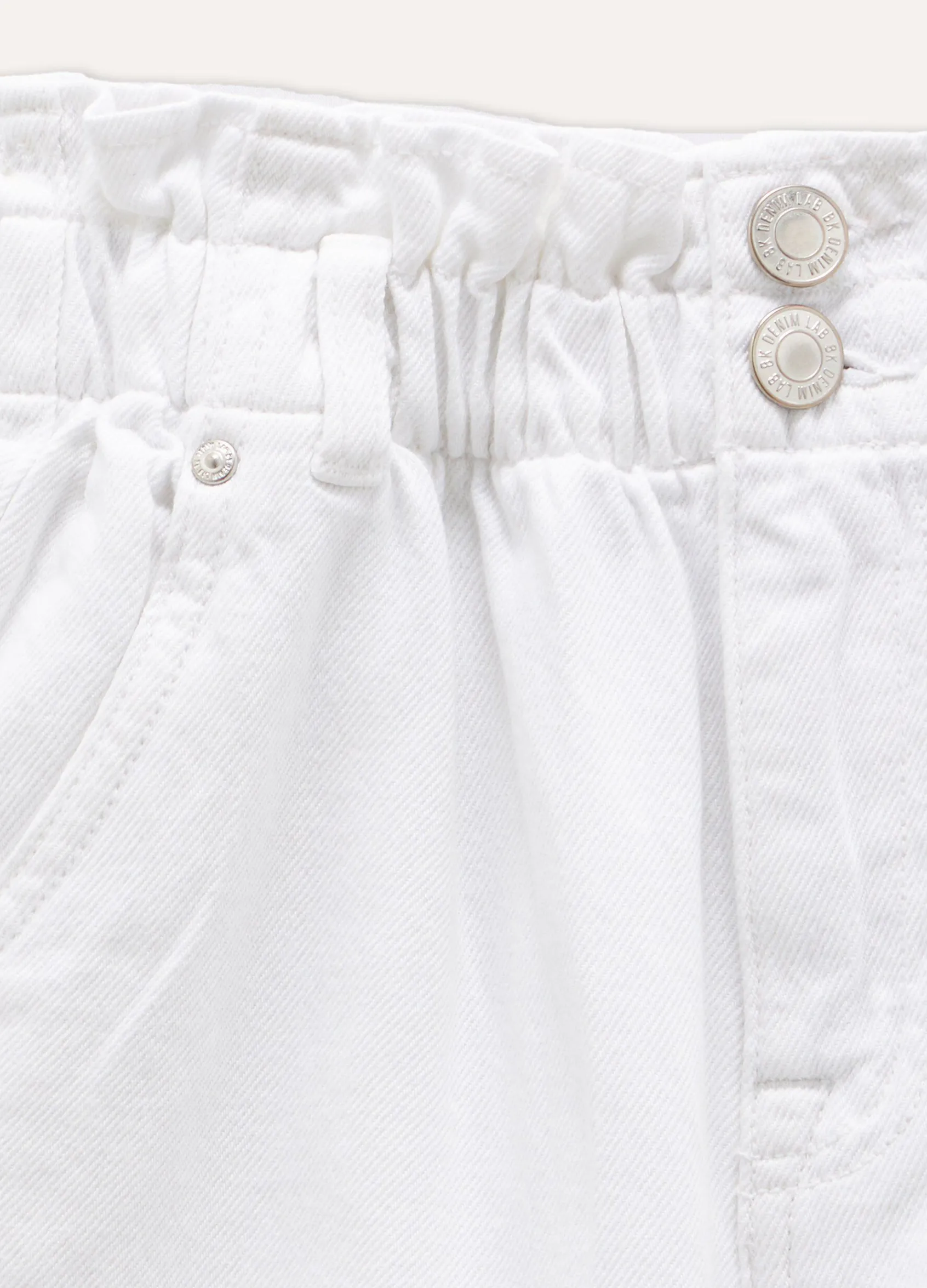 Blukids Shorts in denim di puro cotone ragazza- Jeans
