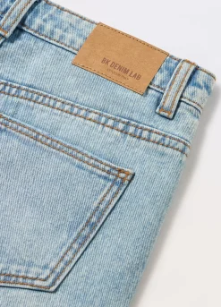 Blukids Shorts in denim di puro cotone ragazza- Pantaloni