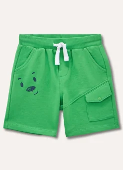 Blukids Shorts in felpa di puro cotone neonato- Pantaloni