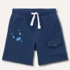 Blukids Shorts in felpa di puro cotone neonato- Pantaloni