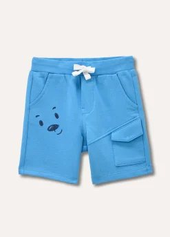 Blukids Shorts in felpa di puro cotone neonato- Pantaloni