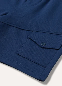 Blukids Shorts in felpa di puro cotone neonato- Pantaloni