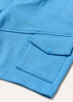Blukids Shorts in felpa di puro cotone neonato- Pantaloni