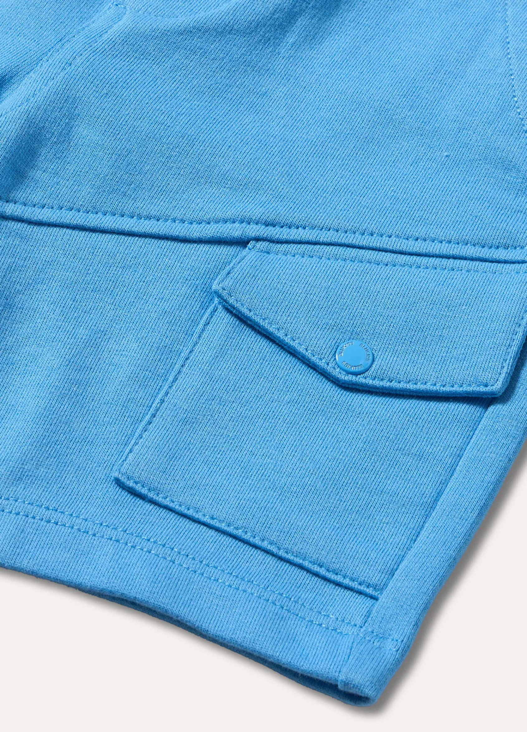 Blukids Shorts in felpa di puro cotone neonato- Pantaloni