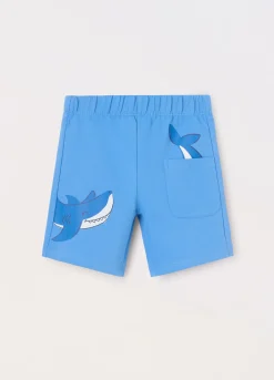 Blukids Shorts in french terry di puro cotone neonato- Pantaloni