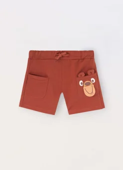 Blukids Shorts in french terry di puro cotone neonato- Pantaloni