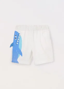 Blukids Shorts in french terry di puro cotone neonato- Pantaloni