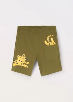 Blukids Shorts in french terry di puro cotone neonato- Pantaloni