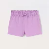 Blukids Shorts in french terry di puro cotone bambina- Pantaloni