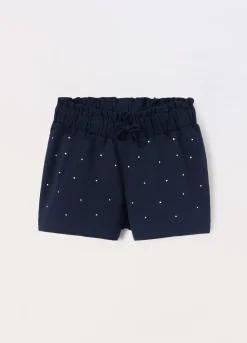 Blukids Shorts in french terry di puro cotone bambina- Pantaloni