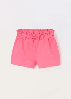 Blukids Shorts in french terry di puro cotone bambina- Pantaloni