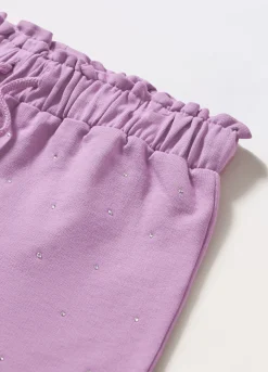 Blukids Shorts in french terry di puro cotone bambina- Pantaloni