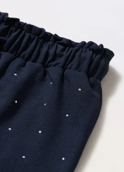 Blukids Shorts in french terry di puro cotone bambina- Pantaloni
