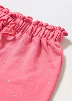 Blukids Shorts in french terry di puro cotone bambina- Pantaloni
