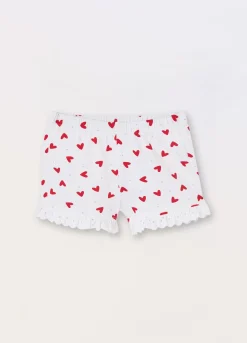Blukids Shorts in jersey di cotone stretch neonata- Pantaloni