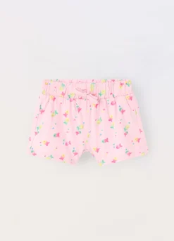 Blukids Shorts in jersey di puro cotone neonata- Pantaloni