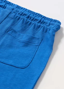 Blukids Shorts in jersey di puro cotone neonato- Pantaloni