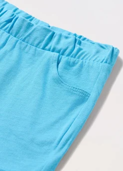 Blukids Shorts in jersey di puro cotone neonato- Pantaloni