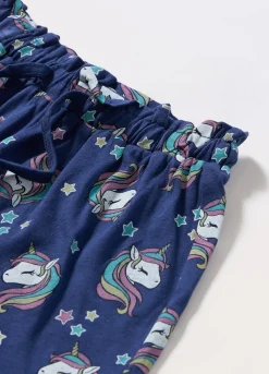 Blukids Shorts in jersey di puro cotone bambina- Pantaloni
