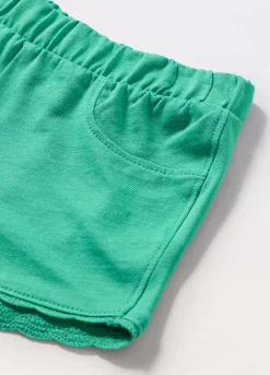 Blukids Shorts in jersey di puro cotone neonata- Pantaloni