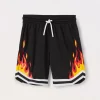 Blukids Shorts in mesh con stampa bambino-Bambino Pantaloni
