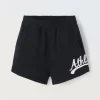 Blukids Shorts in misto cotone con stampa ragazza- Pantaloni
