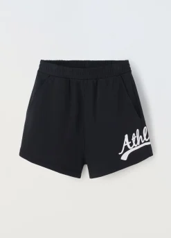 Blukids Shorts in misto cotone con stampa ragazza- Pantaloni