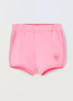 Blukids Shorts in misto cotone stretch neonata- Pantaloni