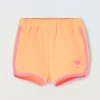 Blukids Shorts in misto cotone stretch neonata- Pantaloni