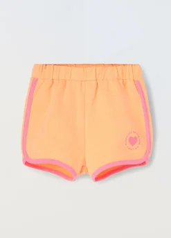 Blukids Shorts in misto cotone stretch neonata- Pantaloni