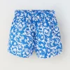 Blukids Shorts in misto lino bambina- Pantaloni