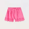 Blukids Shorts in popeline di puro cotone bambina- Pantaloni