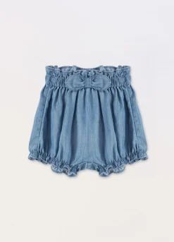 Blukids Shorts in pura lyocell neonata- Pantaloni