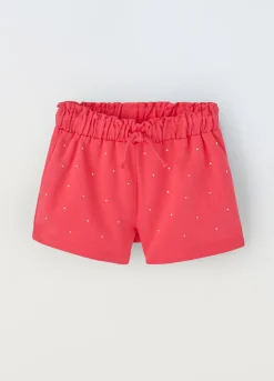 Blukids Shorts in puro cotone bambina- Pantaloni